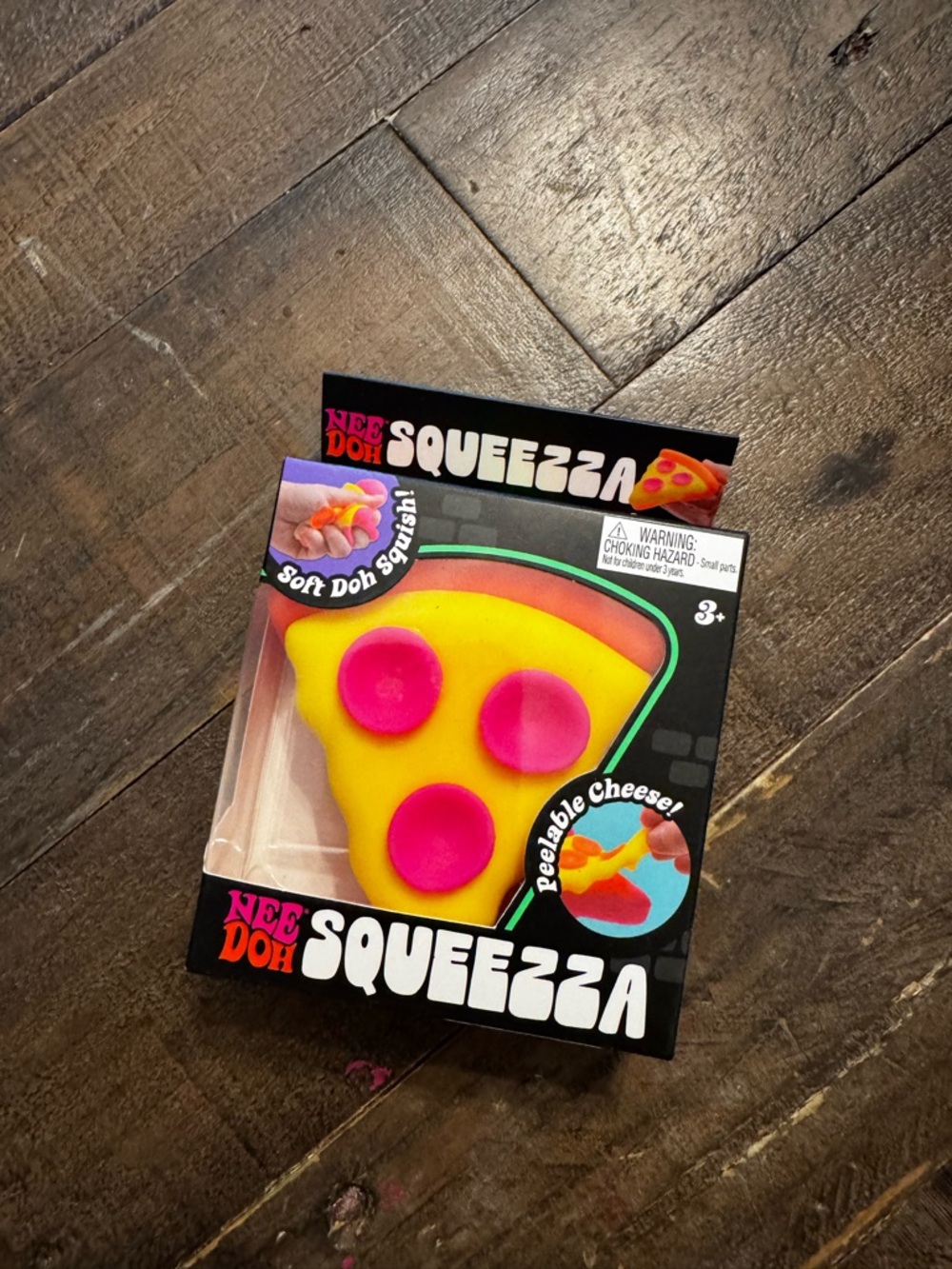 Yellow & Pink Pizza Slice Squishy Toy